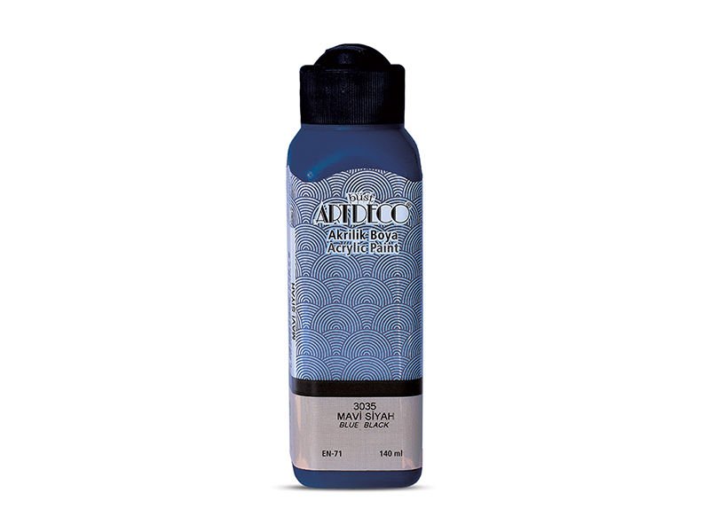Artdeco Akrilik Boya 140ml Mavi Siyah 3035