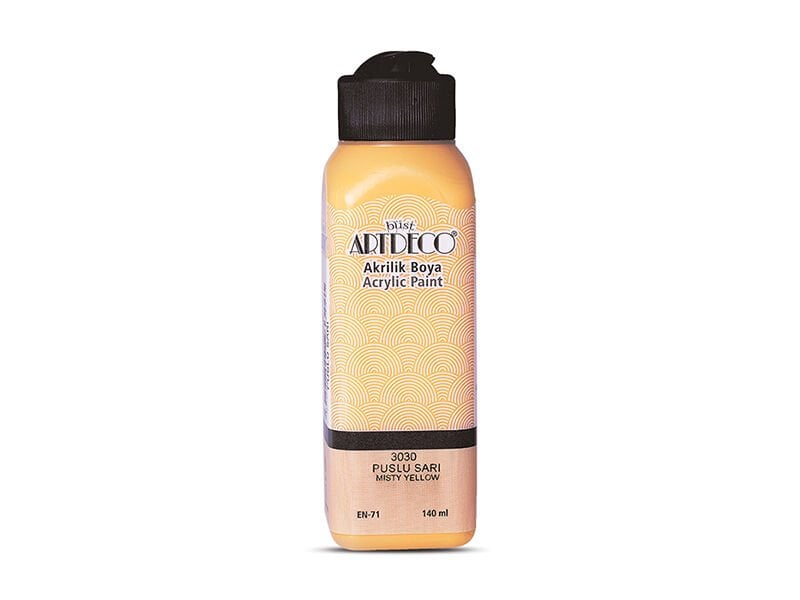 Artdeco Akrilik Boya 140ml Puslu Sarı 3030