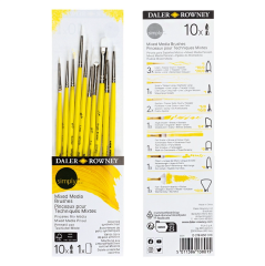 Daler Rowney Simply Mixed Media 10 Lu Fırça Seti