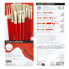 Daler Rowney Simply Yağlı Boya Fırça Seti 10'Lu
