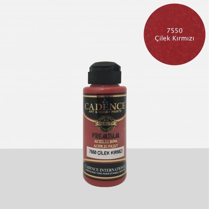 7550 ÇİLEK KIRMIZI Premium Akrilik Boya