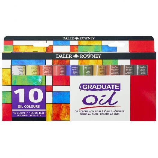 Daler Rowney Graduate Yağlı Boya Seti 10 Renk x 38 ml