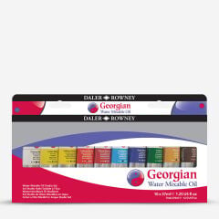 Daler Rowney Georgian WMO Sulandırılabilir Yağlı Boya Selection Set 10 Renk x 37 ml