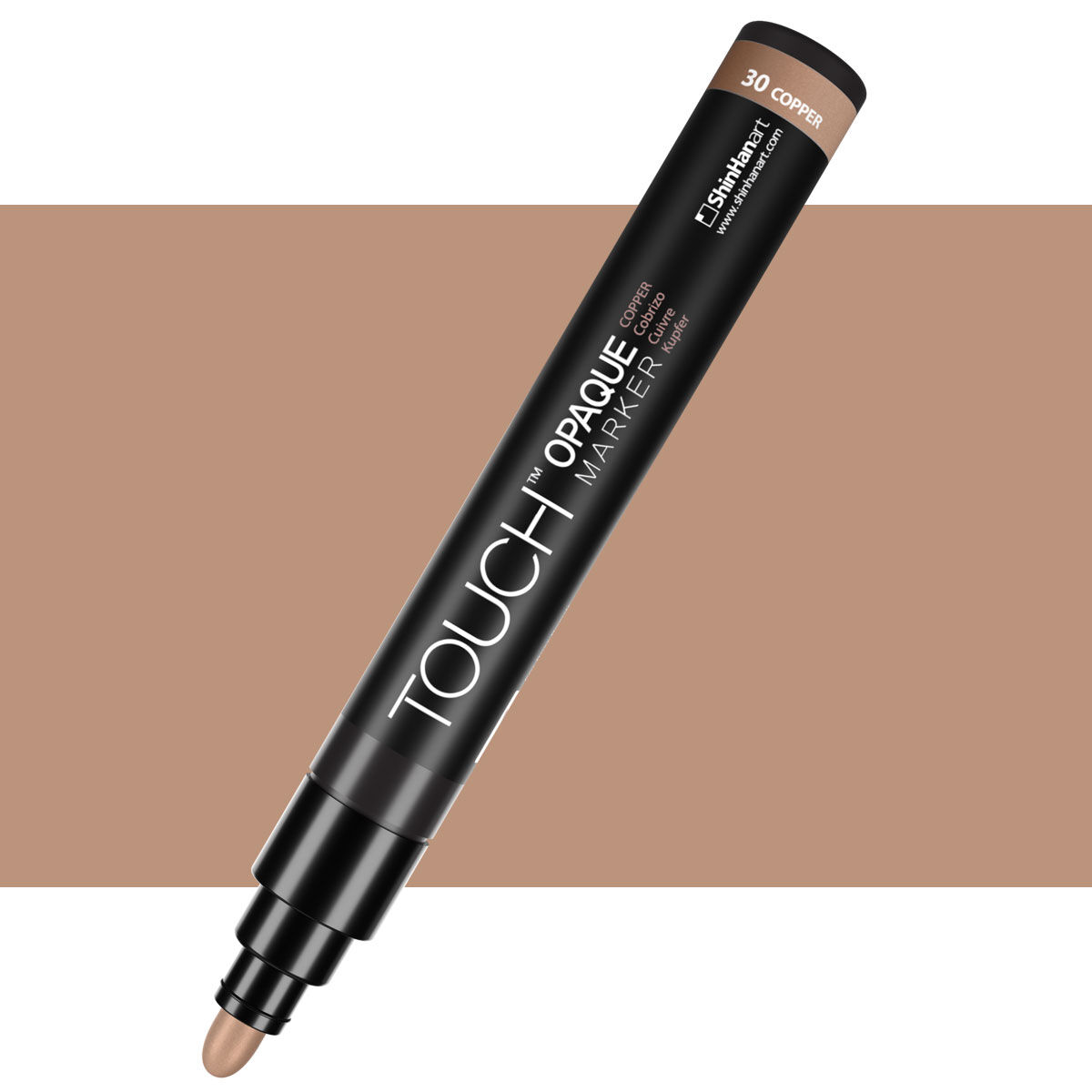 Touch Opaque Marker Su Bazlı Akrilik Kalem Medium Uç 1.5 - 2.3 mm Metallic Copper 30