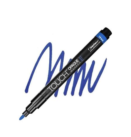 Touch Opaque Marker Su Bazlı Akrilik Kalem Fine Uç 0.8 - 1.3 mm Blue 14