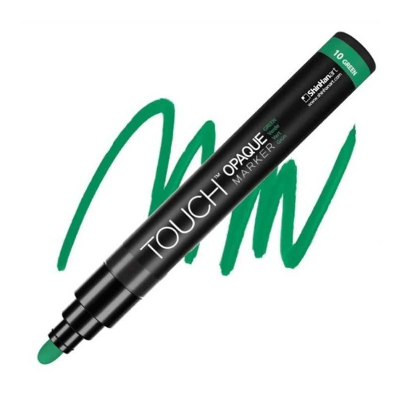 Touch Opaque Marker Su Bazlı Akrilik Kalem Medium Uç 1.5 - 2.3 mm Green 10