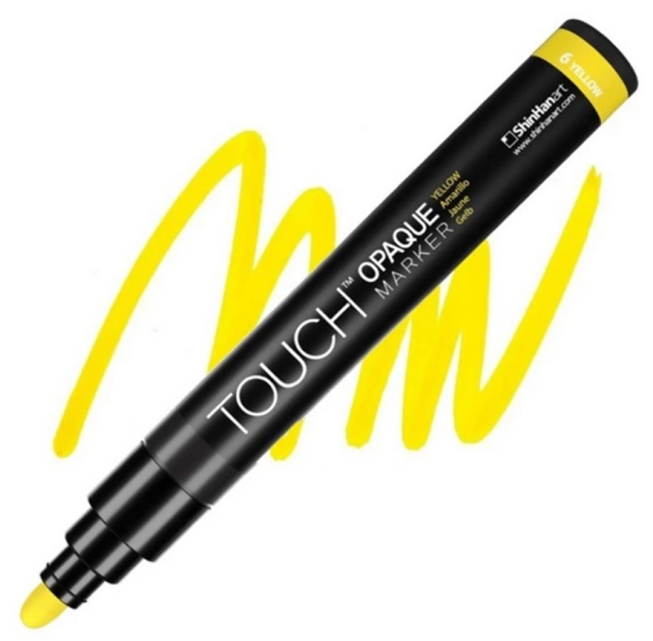 Touch Opaque Marker Su Bazlı Akrilik Kalem Medium Uç 1.5 - 2.3 mm Yellow 6