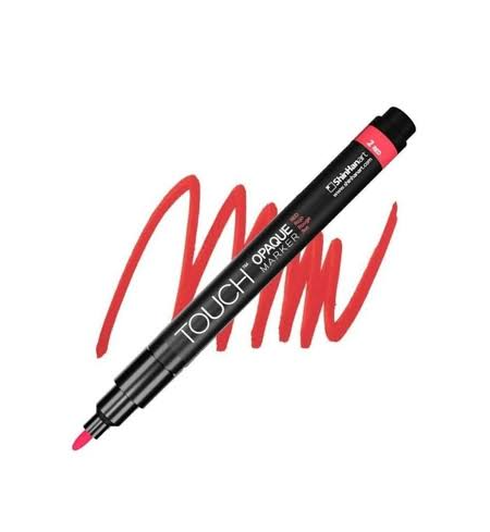 Touch Opaque Marker Su Bazlı Akrilik Kalem Fine Uç 0.8 - 1.3 mm Red 2