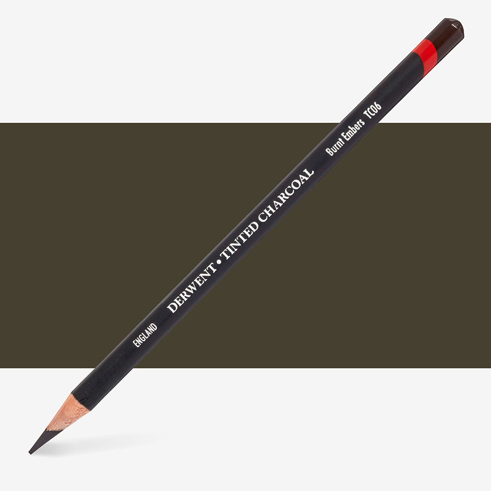 Derwent Tinted Charcoal Renkli Kömür Füzen Kalem TC06 Burnt Embers