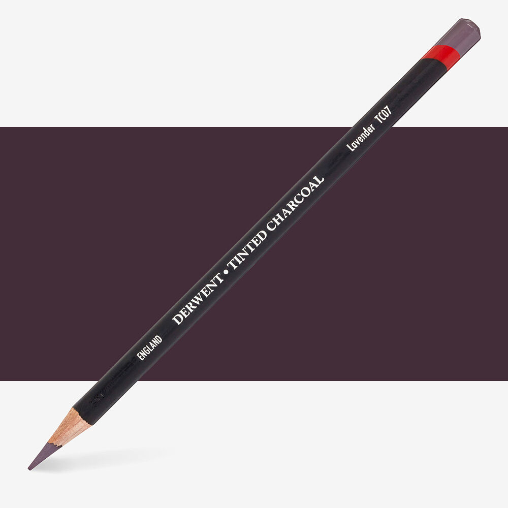 Derwent Tinted Charcoal Renkli Kömür Füzen Kalem TC07 Lavender