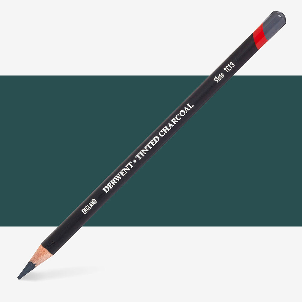 Derwent Tinted Charcoal Renkli Kömür Füzen Kalem TC13 Slate