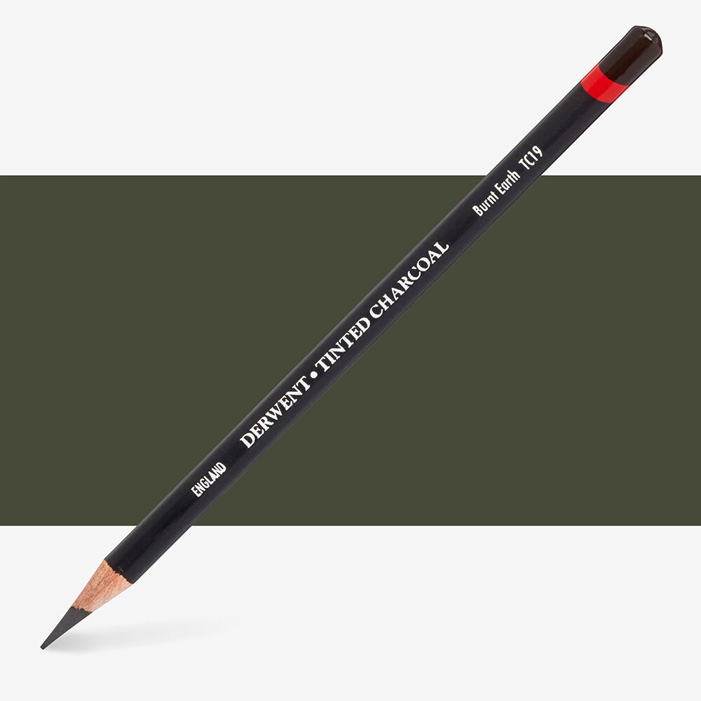 Derwent Tinted Charcoal Renkli Kömür Füzen Kalem TC19 Burnt Earth