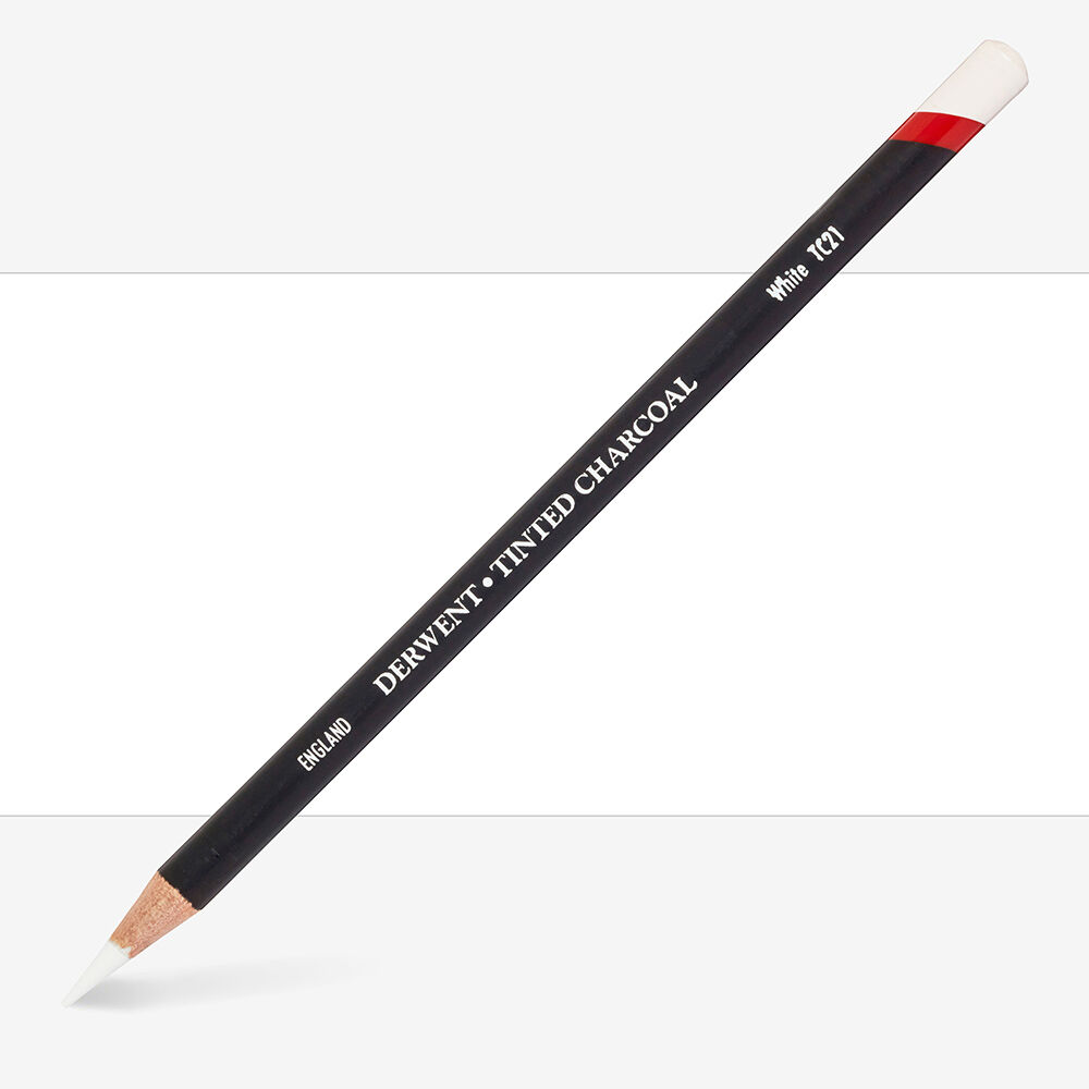 Derwent Tinted Charcoal Renkli Kömür Füzen Kalem TC21 White