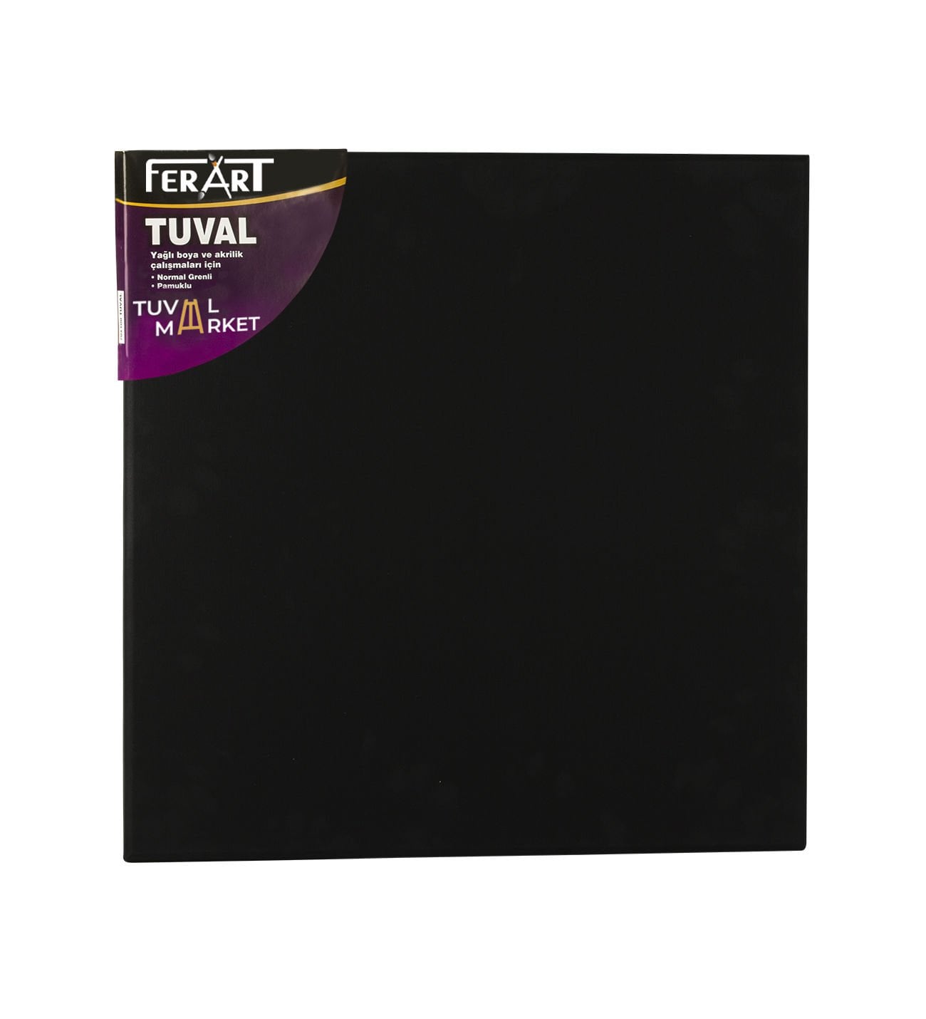 15x15 cm Tuval STD BLACK