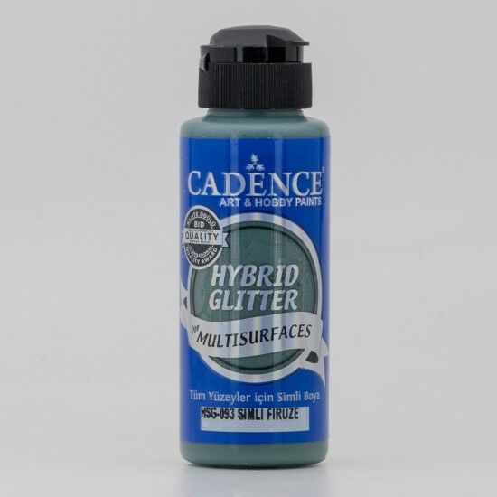 Cadence Hybrid Multisurface Simli Akrilik Boya HSG-093 Firüze 120 ml