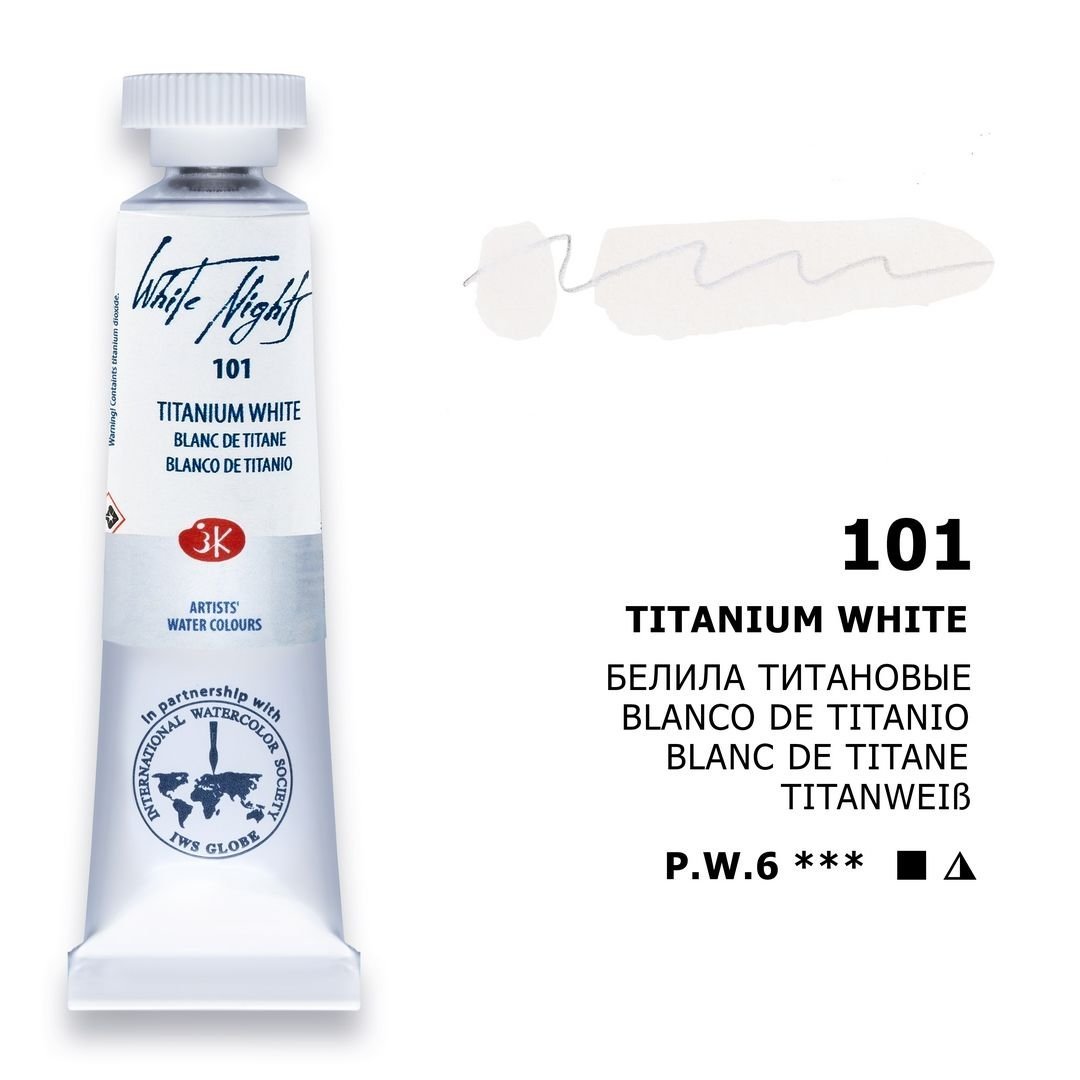 St.Petersburg White Nights Tüp Sulu Boya 10ml 101 Titanium White