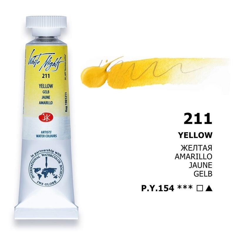 St.Petersburg White Nights Tüp Sulu Boya 10ml 211 Yellow