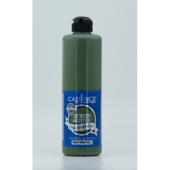Cadence Hybrid Multisurface Simli Akrilik Boya HSG-051 Yaprak Yeşili 500 ml