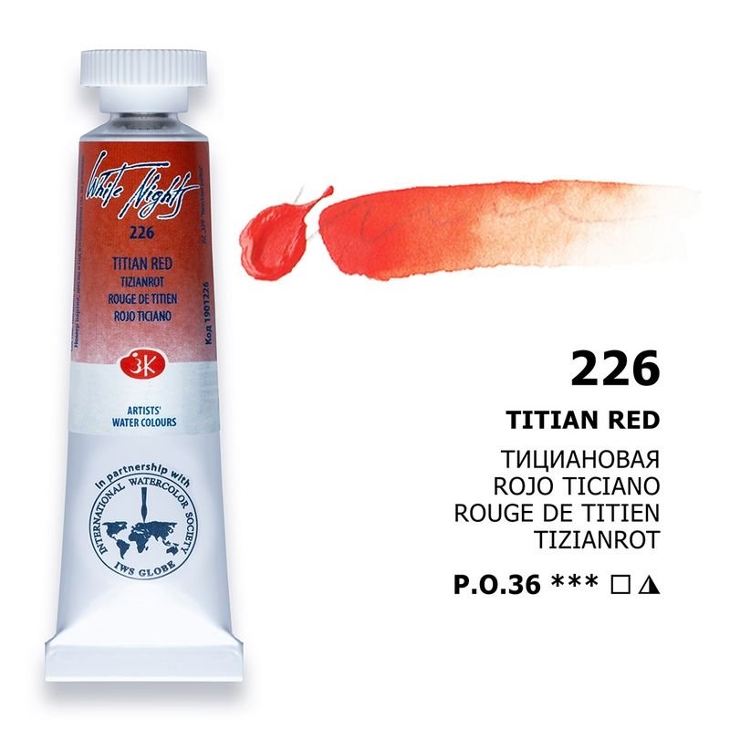 St.Petersburg White Nights Tüp Sulu Boya 10ml 226 Titian Red