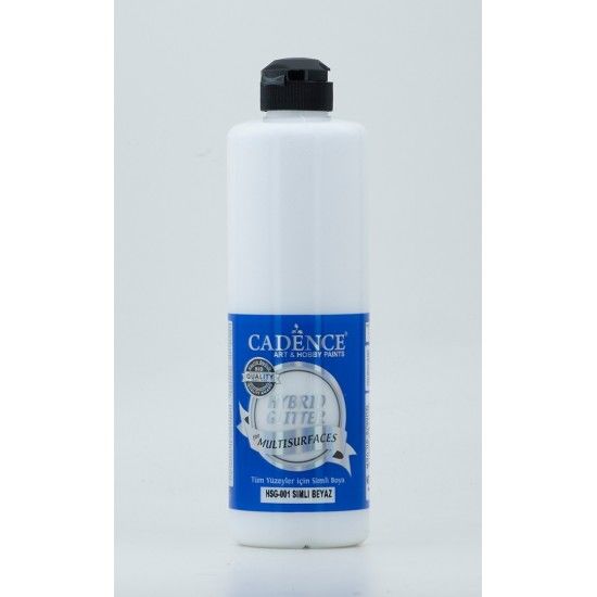 Cadence Hybrid Multisurface Simli Akrilik Boya HSG-001 Beyaz 500 ml