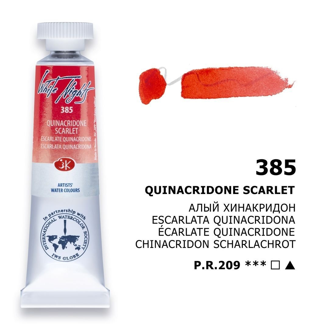 St.Petersburg White Nights Tüp Sulu Boya 10ml 385 Quinacridone Scarlet
