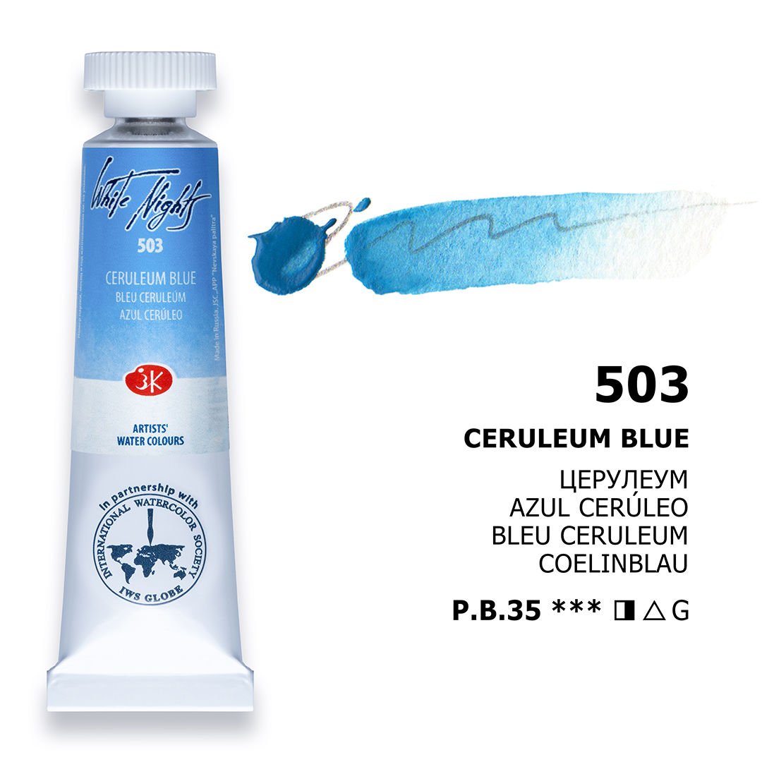 St.Petersburg White Nights Tüp Sulu Boya 10ml 503 Ceruleum Blue