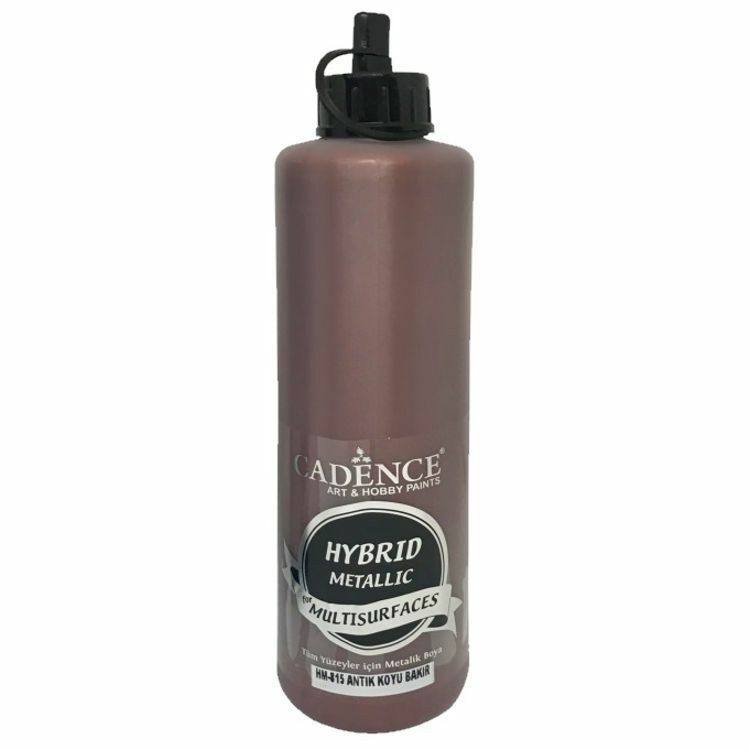 Cadence Hybrid Multisurface Metalik Boya HM-815 Antik Koyu Bakır 500 ml
