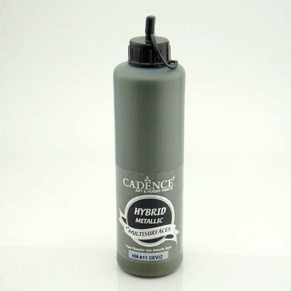 Cadence Hybrid Multisurface Metalik Boya HM-811 Ceviz 500 ml