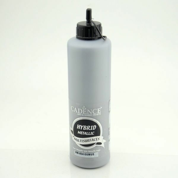 Cadence Hybrid Multisurface Metalik Boya HM-804 Gümüş 500 ml