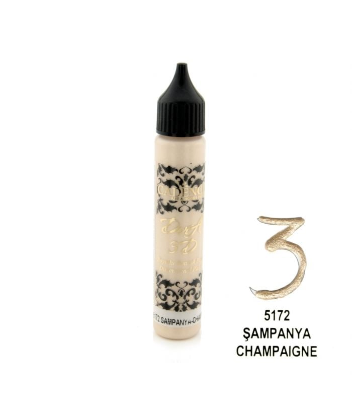 Cadence 3D Dora Boncuk Boya 5172 Şampanya 25 ml