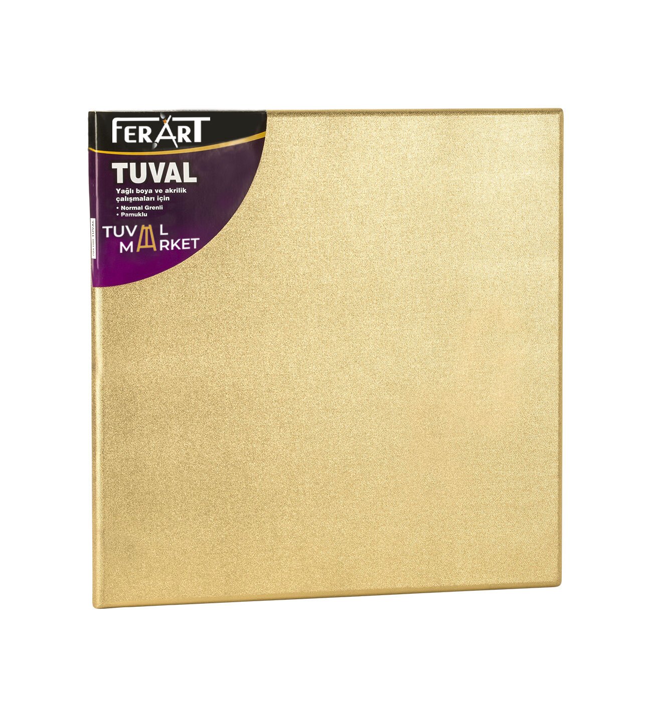 25x25 cm Tuval STD GOLD