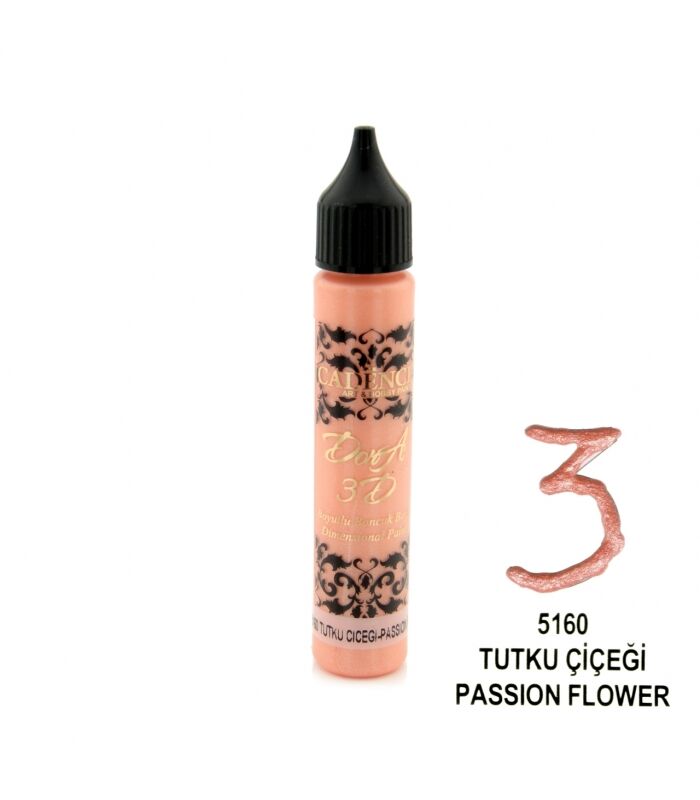 Cadence 3D Dora Boncuk Boya 5160 Tutku Çiçeği 25 ml