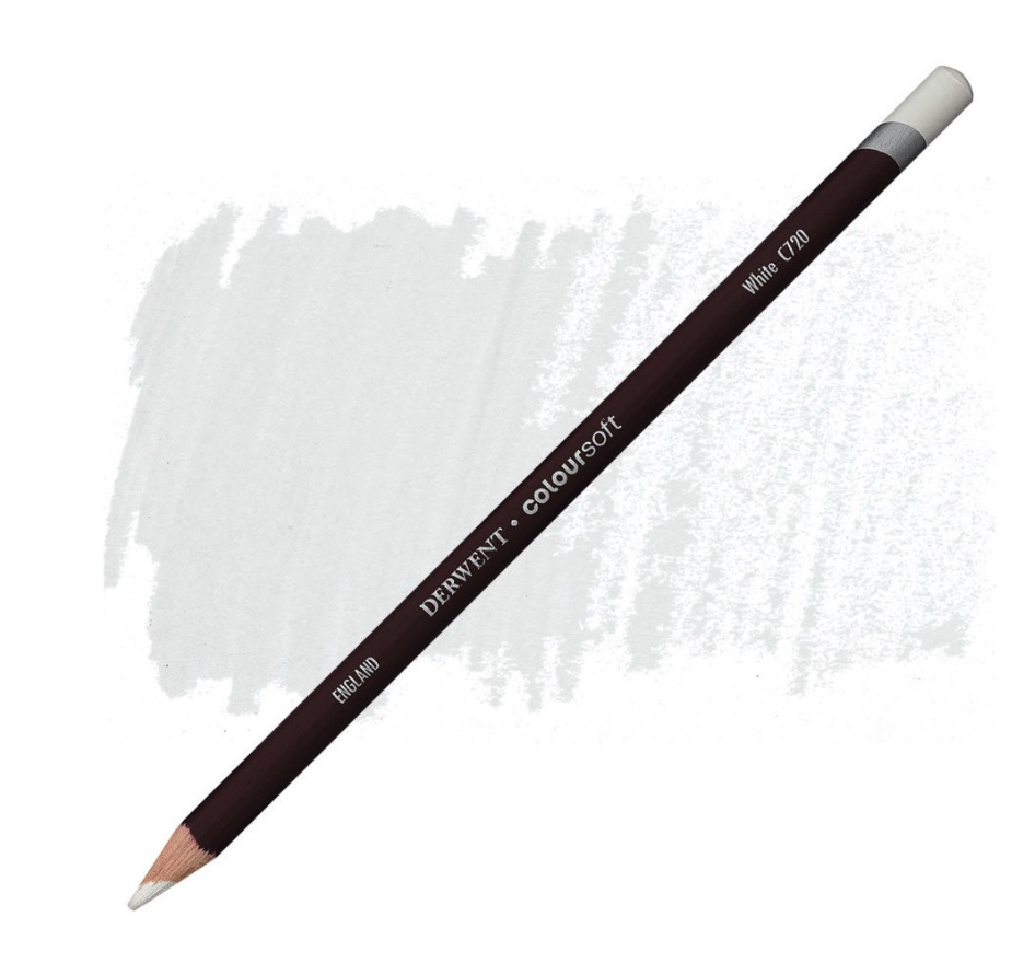 Derwent Coloursoft Kuru Boya Kalemi White  C720