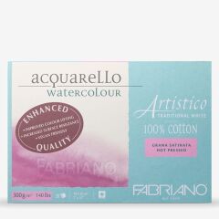 Fabriano Artistico Traditional White Suluboya Blok 300 gr. 18x26 cm Hot Pressed