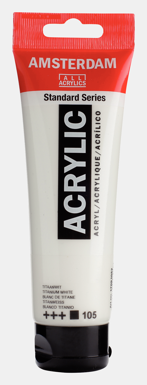 Amsterdam Akrilik Boya 120ml. N:105 Titanium White