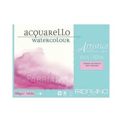 Fabriano Artistico Traditional White Suluboya Blok 300 gr. 31x41 cm Hot Pressed