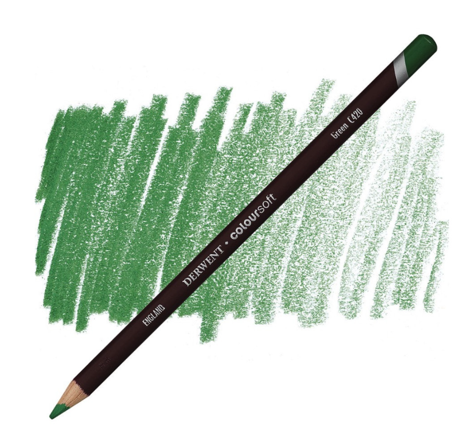 Derwent Coloursoft Kuru Boya Kalemi Green  C420