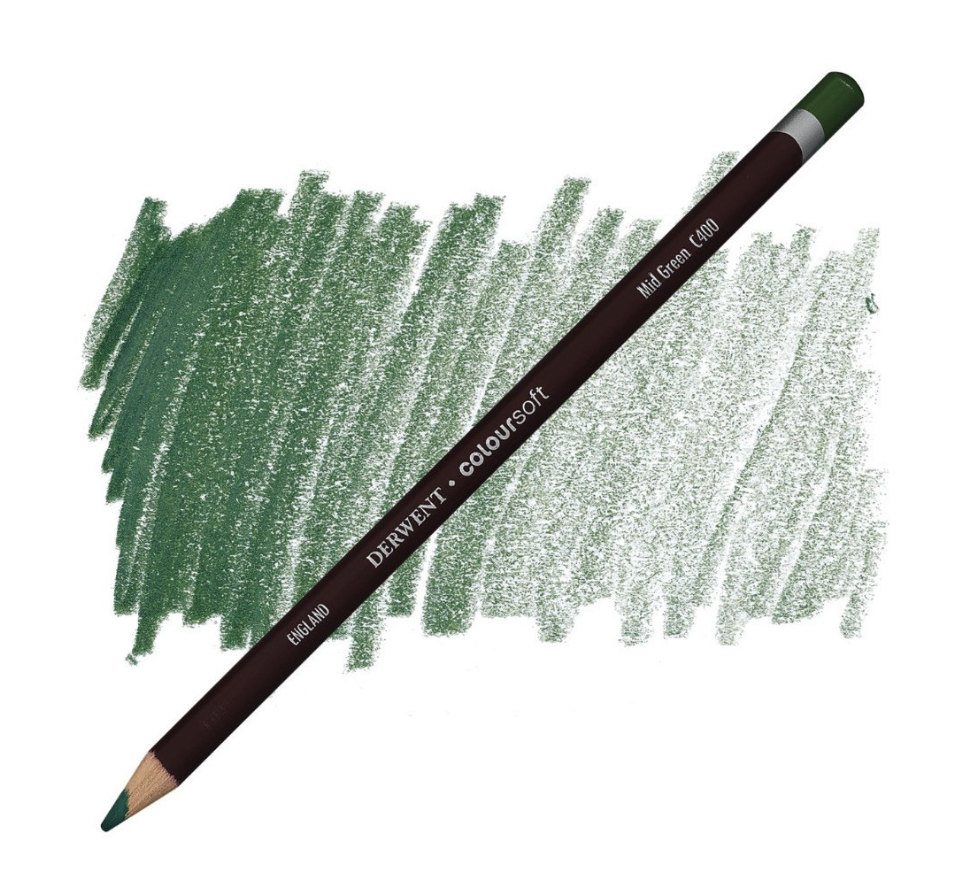 Derwent Coloursoft Kuru Boya Kalemi Mid Green  C400
