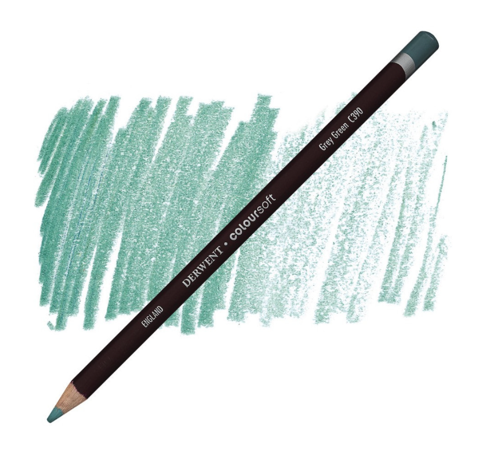 Derwent Coloursoft Kuru Boya Kalemi Grey Green  C390