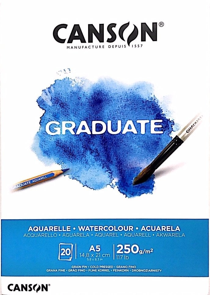 Canson Graduate A5 Sulu Boya Blok 250 gr 20 Yaprak