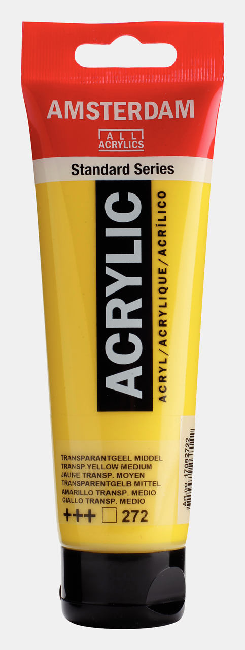 Amsterdam Akrilik Boya 120ml. N:272 Transparent Yellow Medium