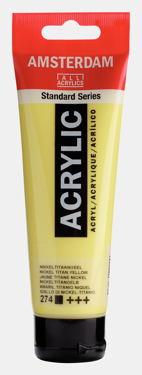 Amsterdam Akrilik Boya 120ml. N:274 Nickel Titanium Yellow