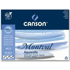 Canson Montval Suluboya Blok 200 Gr. 40S 24X32 Cm