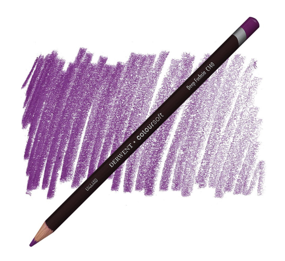 Derwent Coloursoft Kuru Boya Kalemi Deep Fuchsia  C140