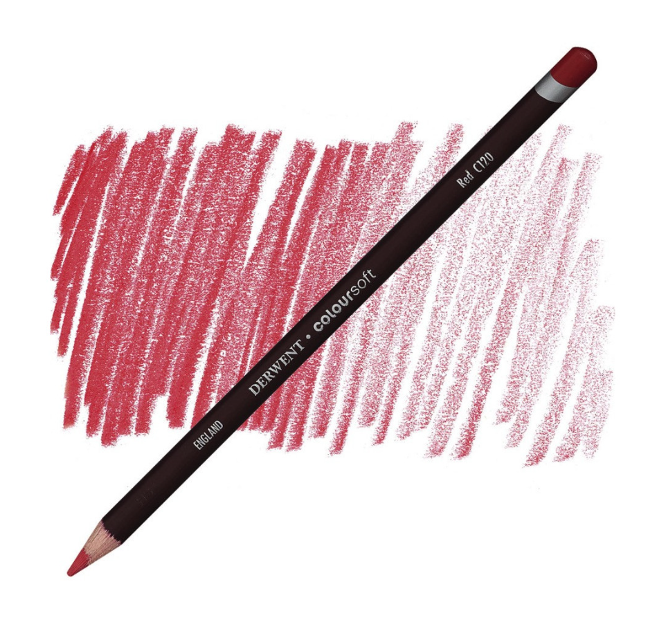 Derwent Coloursoft Kuru Boya Kalemi Red  C120