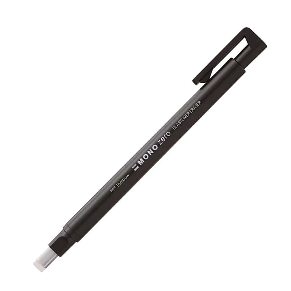 Tombow Mono Zero Kalem Silgi Yassı Uç 2.5x5mm Siyah