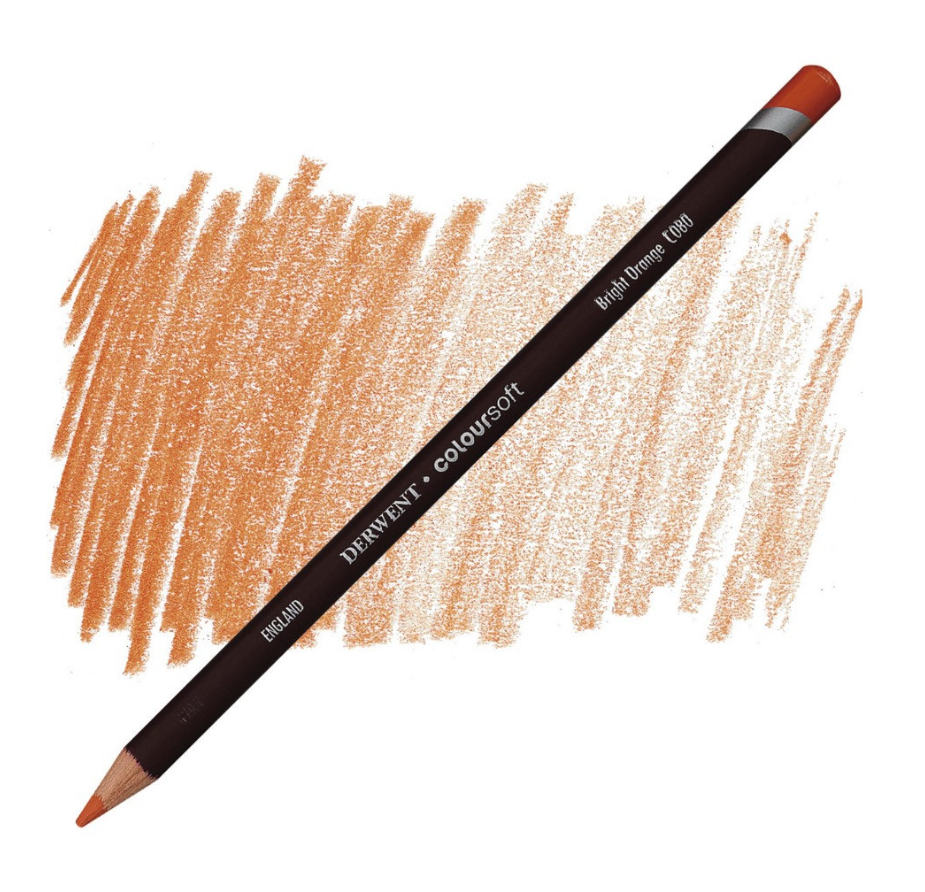 Derwent Coloursoft Kuru Boya Kalemi Bright Orange  C080