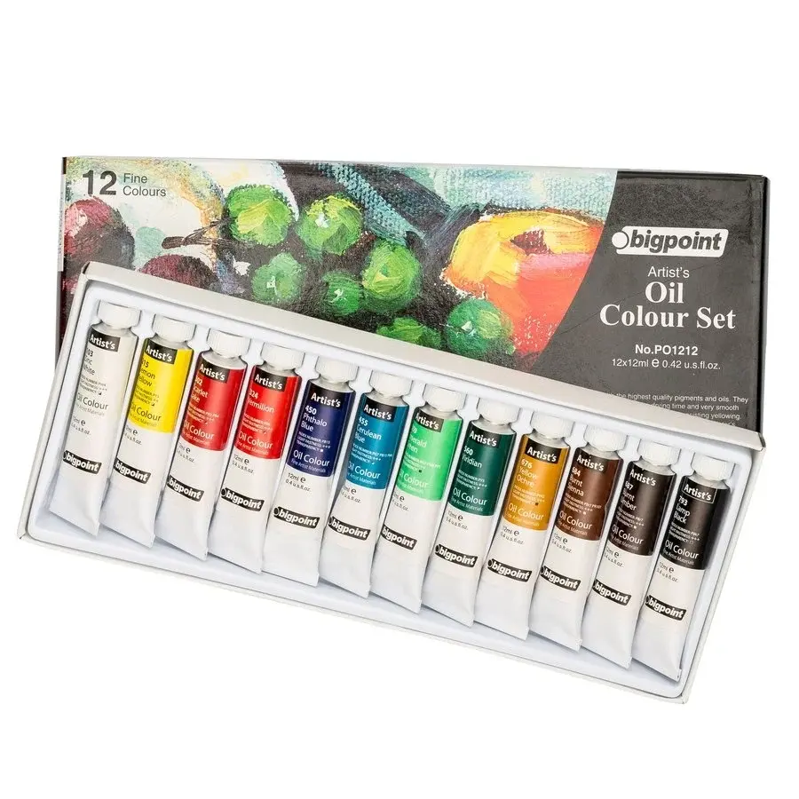 Bigpoint Oil Colour Set 12 ml Tüp X 12 Renk