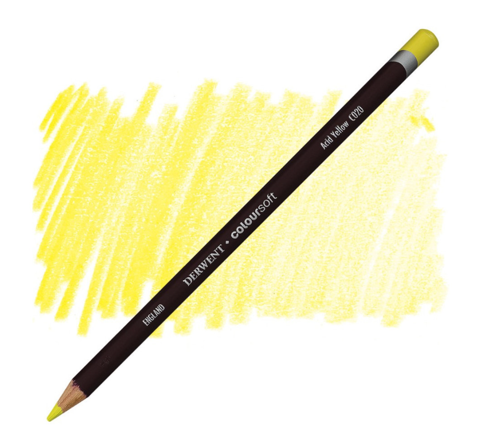 Derwent Coloursoft Kuru Boya Kalemi Acid Yellow  C020