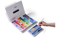 HIMI Twin Cup Gouache Set 112'li (White Case Edition) -Nemlendirici Sprey Hediyeli